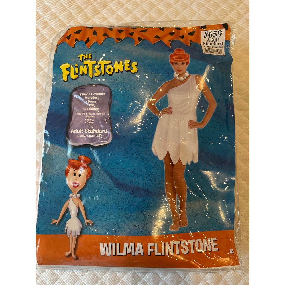 The Flintstones Wilma Flintstone Adult Standard Costume 3 Piece Set Halloween
